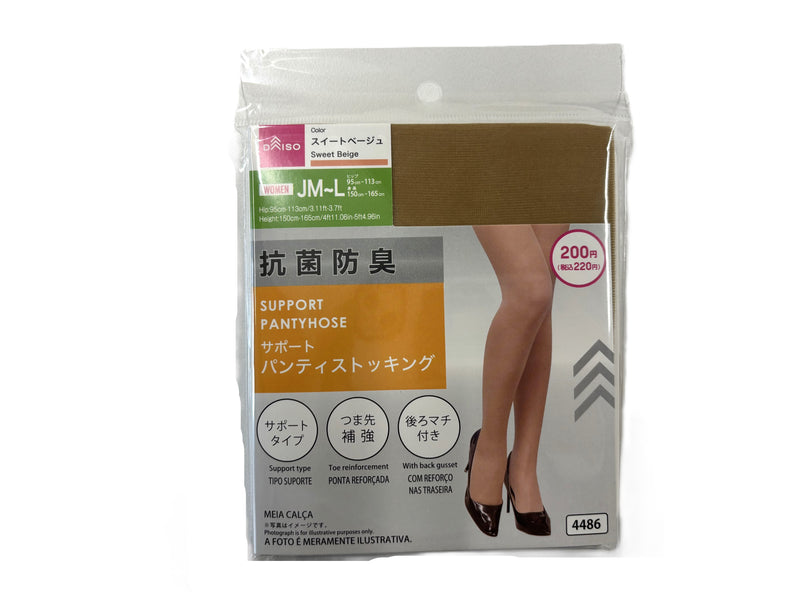 抗菌防臭サポートパンティストッキング（ＪＭーＬ、スイートベージュ）