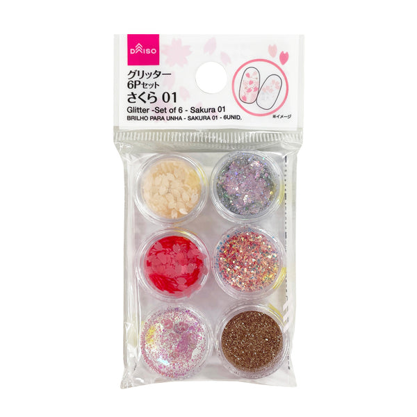 グリッター（6個セット、さくら01） - 100均 通販 ダイソー