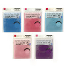 はぎれ（ちりめん風、無地、青・ピンク系）