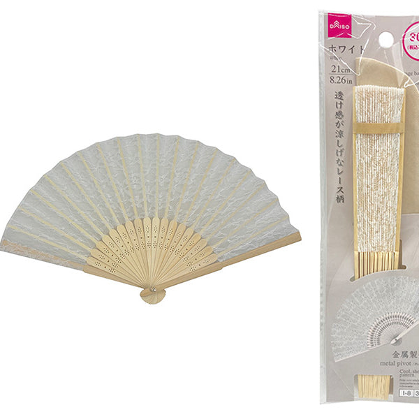 909番白レース　B扇子入れ扇子袋 909番白レース B扇子入れ扇子袋 909番白レース B扇子入れ