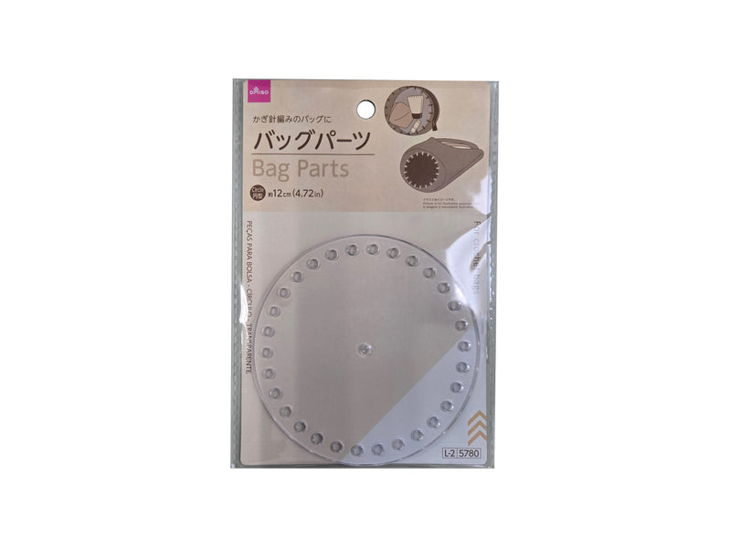 バッグパーツ（円型、クリア）