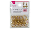 キーホルダーパーツ（ナスカン、ゴールドカラー、５個入）