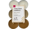 ティーライトキャンドル（６個、ホワイトムスク）