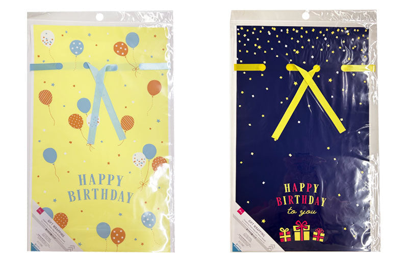 底マチ巾着バッグ（ポップバースデー）