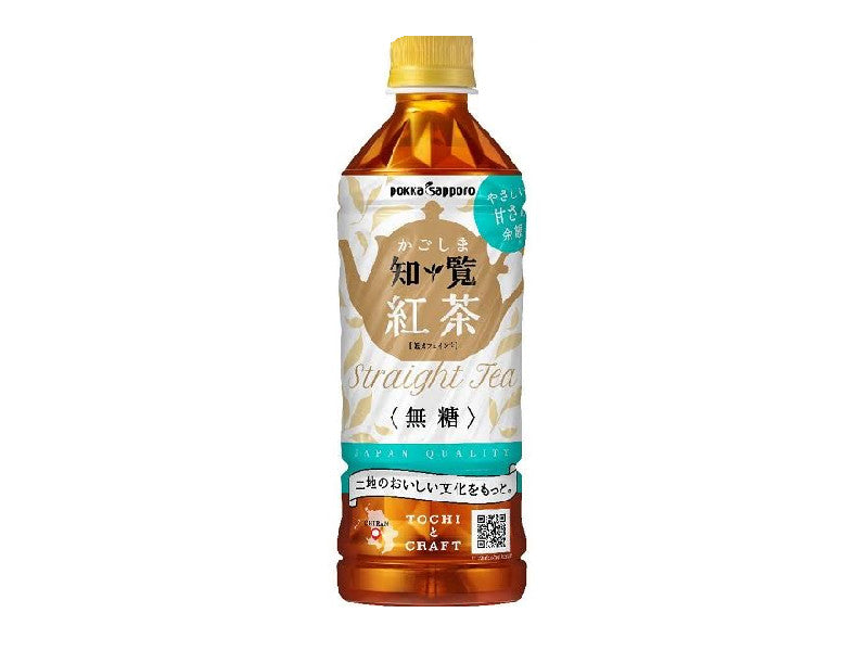 ポッカサッポロ　かごしま知覧紅茶無糖　ＰＥＴ５００ｍｌ