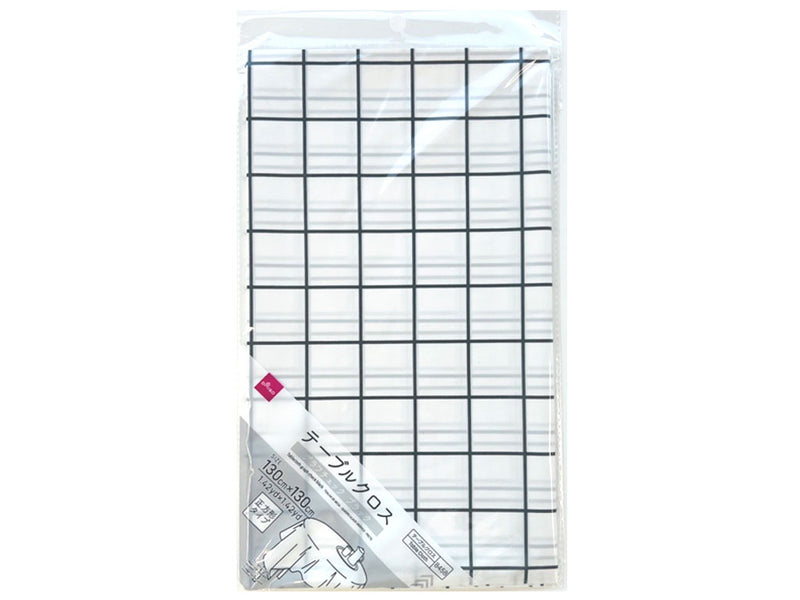 テーブルクロス(グラフチェック、ブラック)