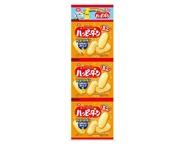 アジカル　３３ｇハッピーターンミニ　３連