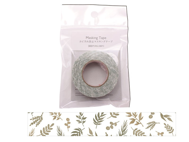 カビ汚れ防止マスキングテープ（小さなリーフ）