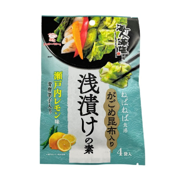200円 日東食品工業 がごめ昆布入り浅漬けの素レモン 20g（4袋