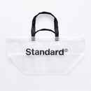 ショッピングバッグ（２ハンドル、クリア、ロゴプリント）