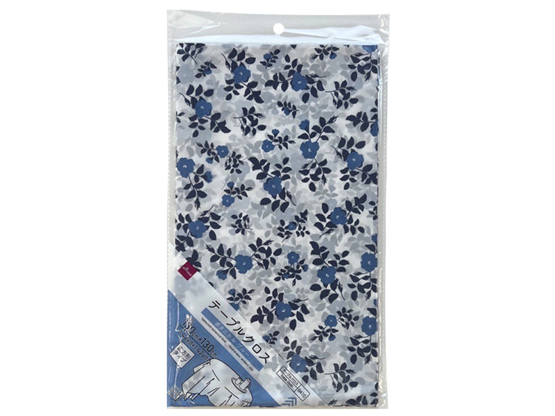 テーブルクロス(ボタニカル、ブルー)