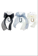 リボンポニー（オーガンジー、モノトーン）