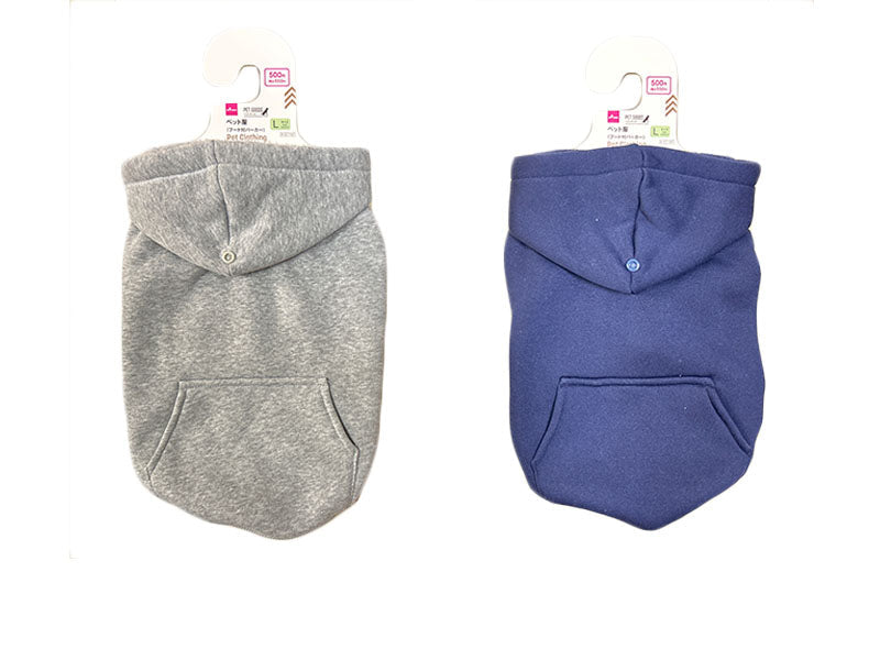 ペット服（フード付パーカー、Ｌ）