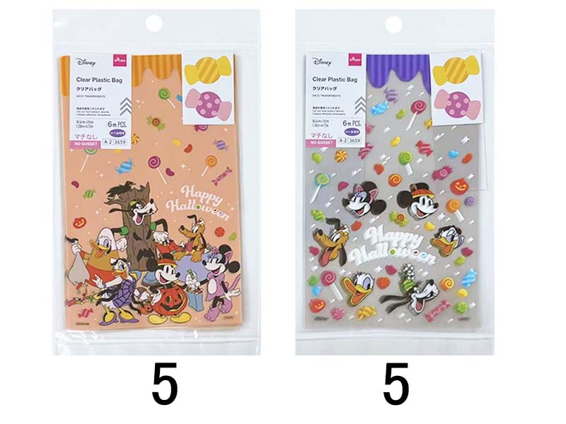 クリアバッグ、６枚、ＨＷＣＦ（ミッキー＆フレンズ）