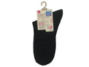 カラー太リブソックス（ブラック、かかと直角、吸水速乾、消臭）