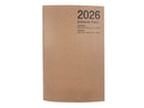２０２６年ダイアリー（Ａ５変形、マンスリー・ウィークリー、クラフト）