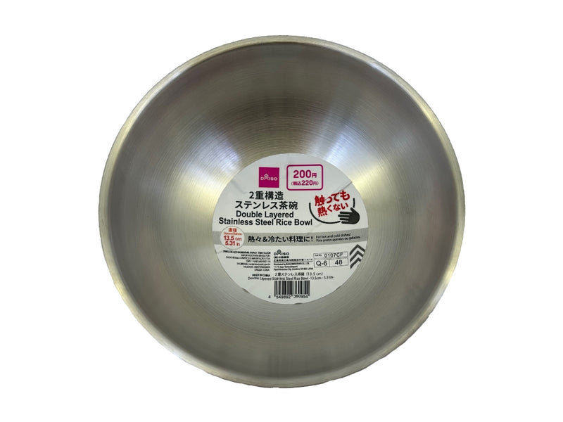 ２重ステンレス茶碗