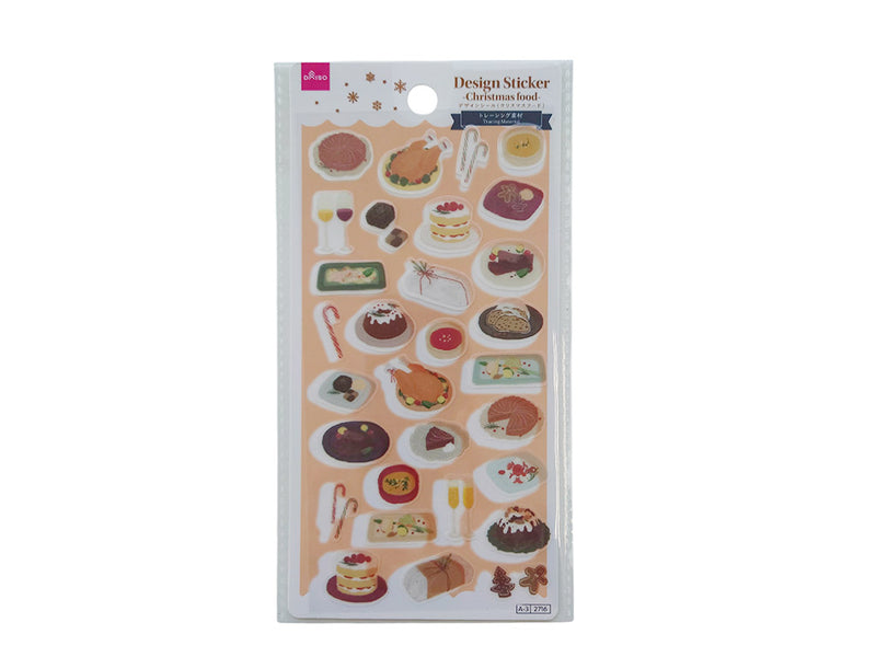 デザインシール（クリスマスフード）