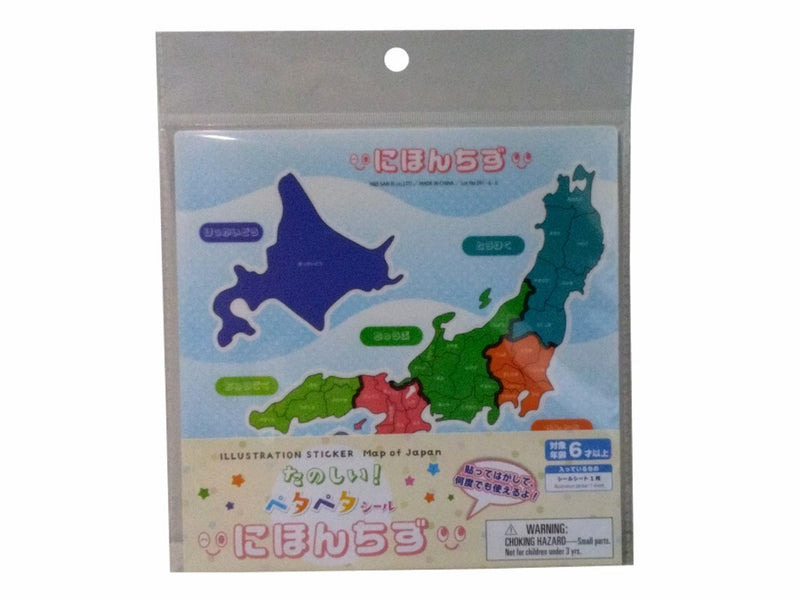ペタペタシール　にほんちず