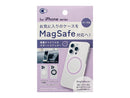 アイフォーンケース用　ＭａｇＳａｆｅ対応ステッカー　丸型　パープル