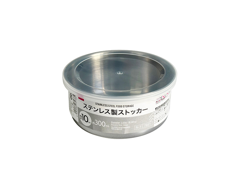 DAISO ステンレス製ストッカー丸型 10cm（300ml）