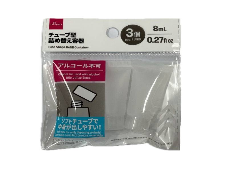 チューブ型詰め替え容器（３個）