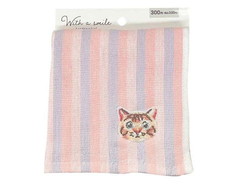 ミニタオル ガーゼ調ねこ刺繍 - スリーピーネットストア通販【公式】
