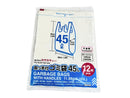 取っ手付ゴミ袋（半透明、１２枚）