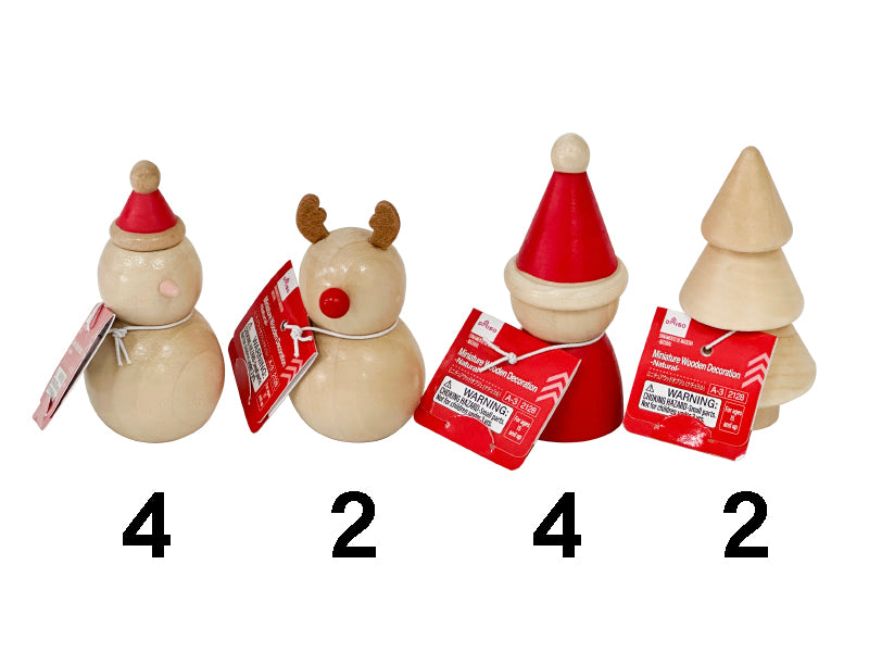 ミニチュアウッドオブジェ（ナチュラル）