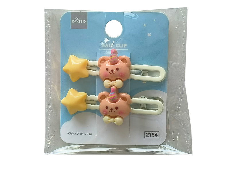 ヘアクリップ（クマ、２個）