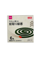 蚊取線香（レギュラー、６巻）グリーン×６個入