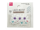 レースモチーフ（フラワー、１０個）