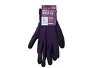 発泡ゴム背抜き手袋（パープル、Ｌ）