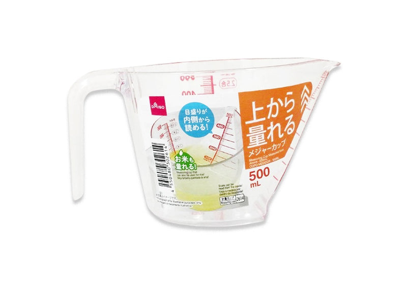 上から量れるメジャーカップ（５００ｍＬ）