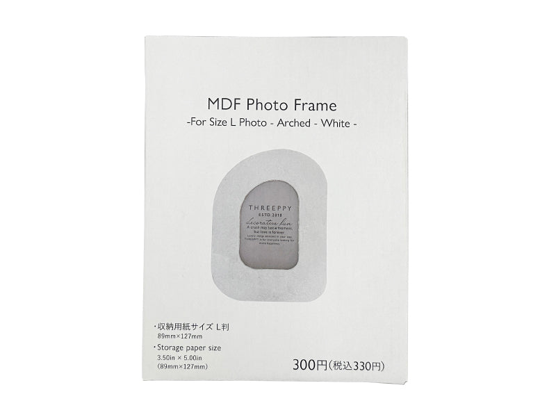 ＭＤＦフォトフレーム（Ｌ判、アーチ型、ＷＨ）