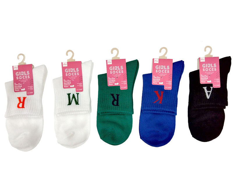 ティーンズソックス（イニシャル）