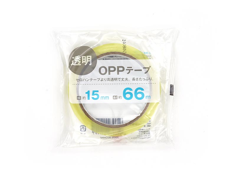 ＯＰＰテープ　１５ｍｍｘ６６ｍ１個入