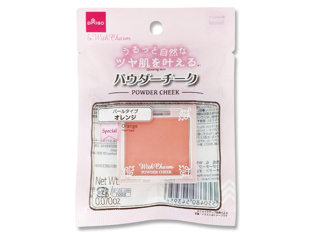 ＆．WithCharm パウダーチーク オレンジ - 100均 通販