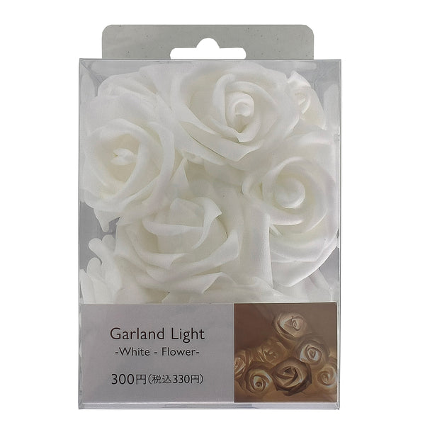 ガーランドライト（WH、10LED、フラワー） - スリーピーネット