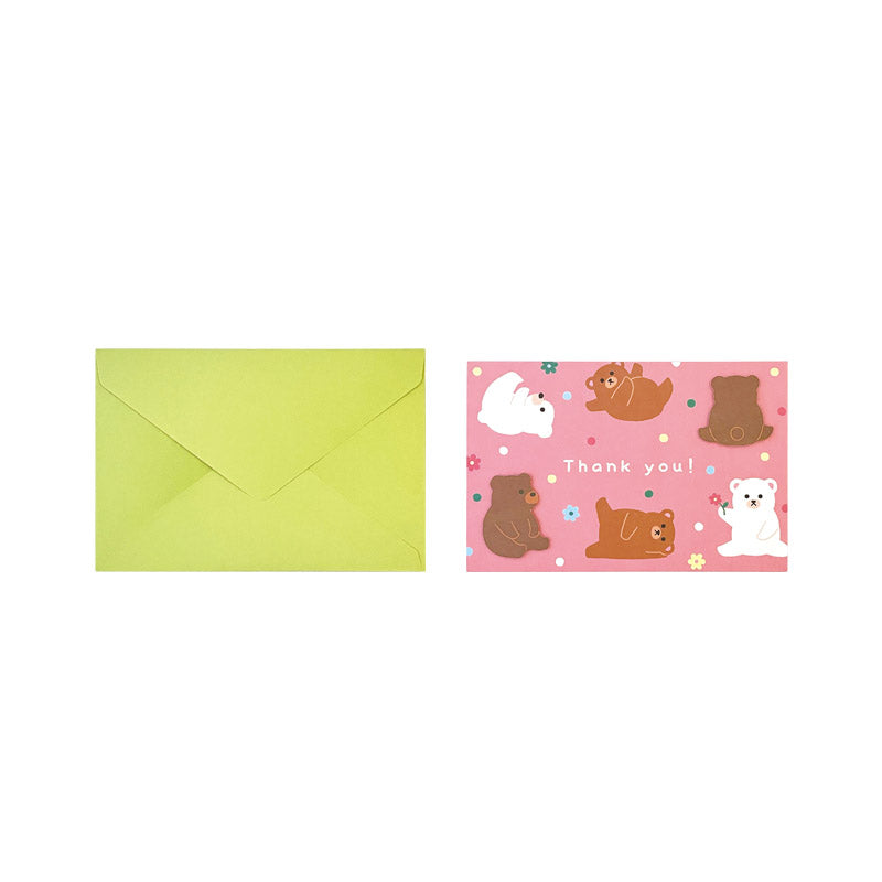 ビッググリーティングカードB（パーツ付、Thank You、くま