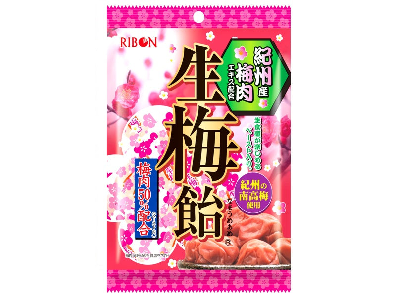 リボン　紀州梅肉生梅飴　５４ｇ