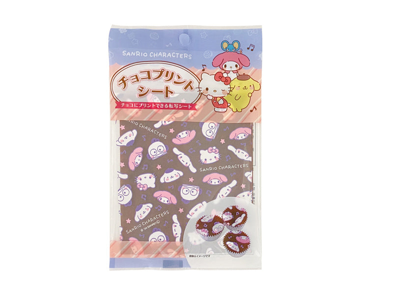 チョコプリントシート　サンリオキャラクターズ２