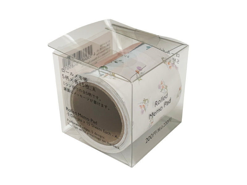 ロールメモ帳（５柄ｘ各１５枚、Ａ）