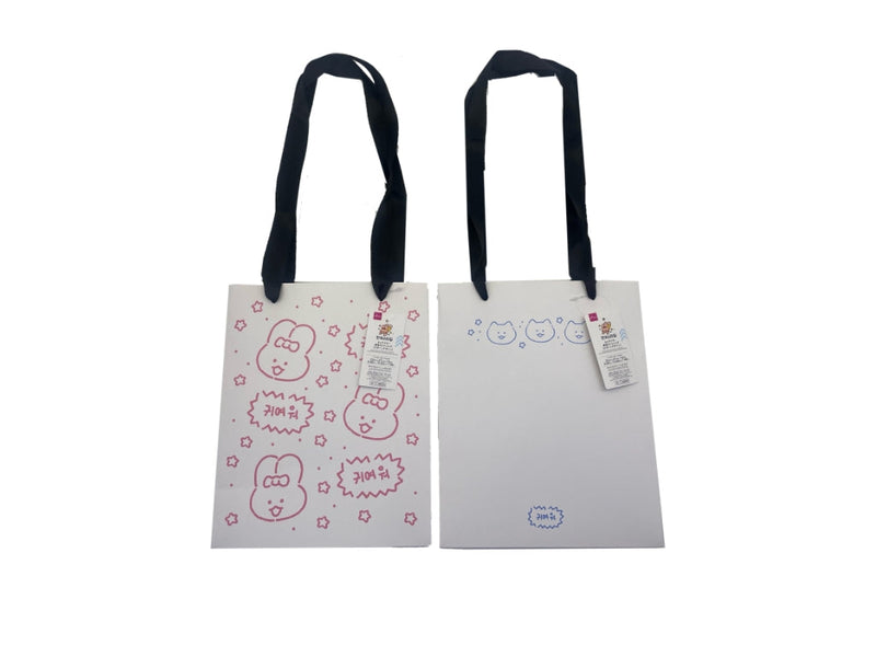 縦型ギフトバッグ（韓国スタイルキャラクター、パターンデザイン）