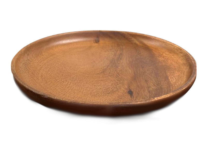 ラウンドフラットトレー（アカシア、２０ｃｍ）１個入