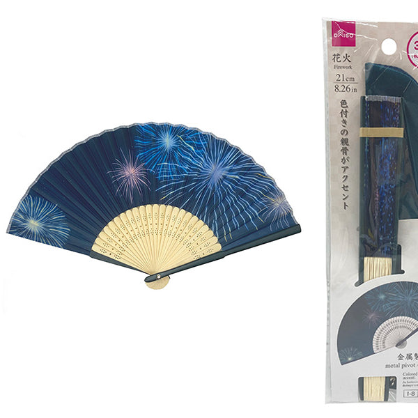 バイカラー扇子（花火、収納袋付） - 100均 通販 ダイソーネット