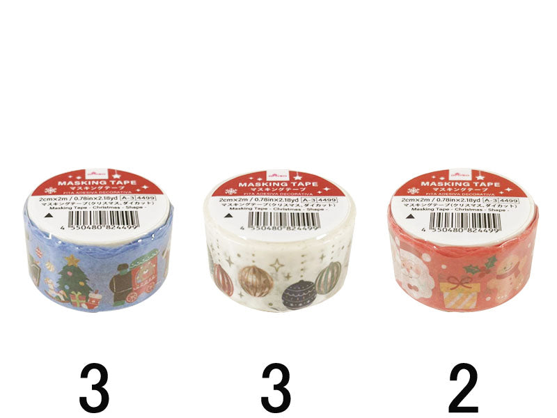 マスキングテープ（クリスマス、ダイカット）