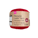 リサイクルレース糸（＃２０太、ローズレッド）