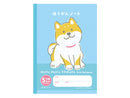 ファンシー学習帳（セミＢ５、５ミリ方眼罫、柴犬）