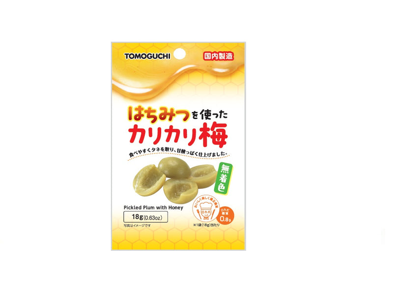 友口　はちみつを使った無着色カリカリ梅　１８ｇ